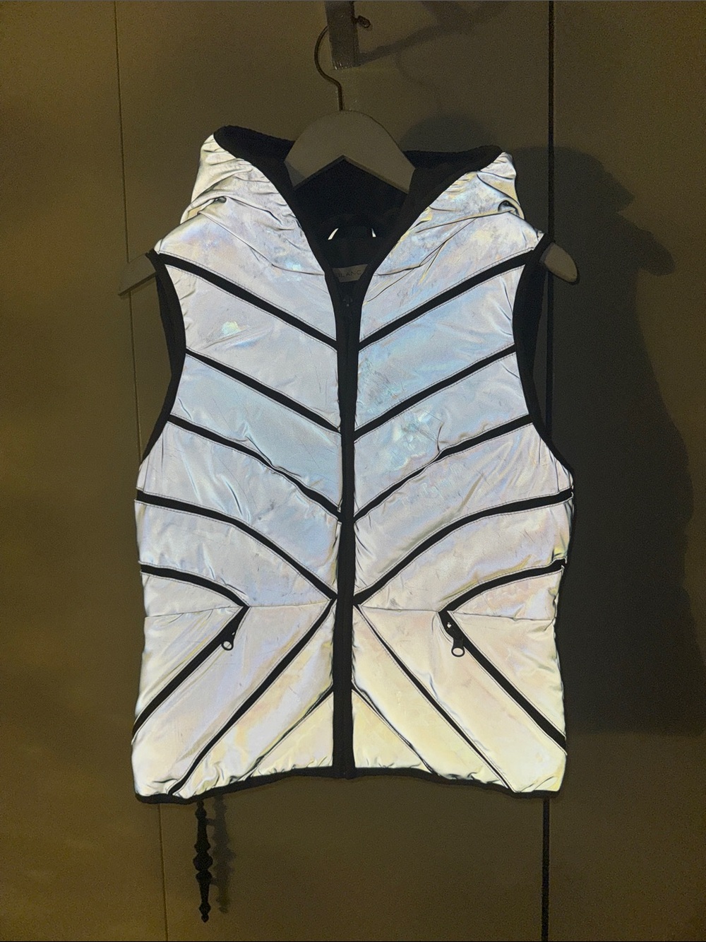 Ultra-Reflective Hooded Puffer Vest